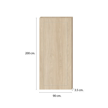 ประตูภายใน SPC ไม่เจาะลูกบิด INTO SPEC BORDER 90x200 ซม. สี CREAMIA_3