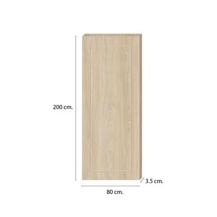 ประตูภายใน SPC ไม่เจาะรูลูกบิด INTO SPEC BORDER 80x200 ซม. สี CREMIA_3