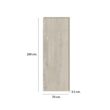 ประตูภายใน SPC ไม่เจาะลูกบิด INTO SPEC INTERSECT 70x200 ซม. สี PRECIOUS OAK_3