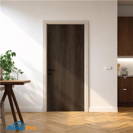 ประตูภายใน SPC ไม่เจาะลูกบิด INTO SPEC LINEAR 90x200 ซม. สี ENGLISH WALNUT_1