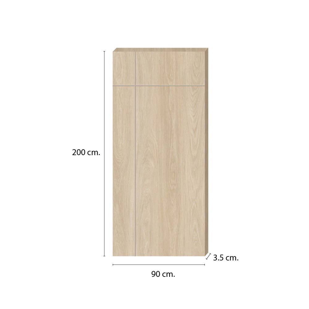 ประตูภายใน SPC ไม่เจาะลูกบิด INTO SPEC INTERSECT 90x200 ซม. สี CREAMIA