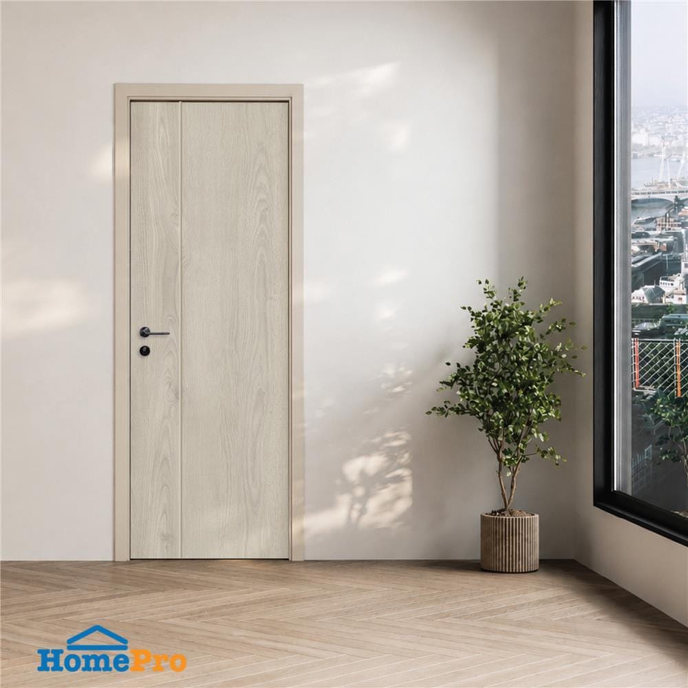 ประตูภายใน SPC ไม่เจาะลูกบิด INTO SPEC LINEAR 70x200 ซม. สี PRECIOUS OAK