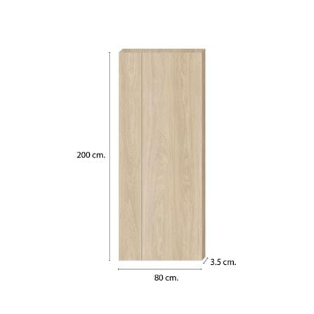 ประตูภายใน SPC ไม่เจาะลูกบิด INTO SPEC LINEAR 80x200 ซม. สี CREMIA_3