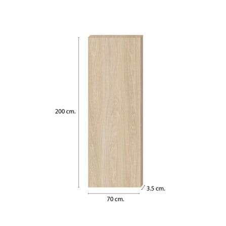 ประตูภายใน SPC ไม่เจาะลูกบิด INTO SPEC 70x200 ซม. สี CREAMIA_3