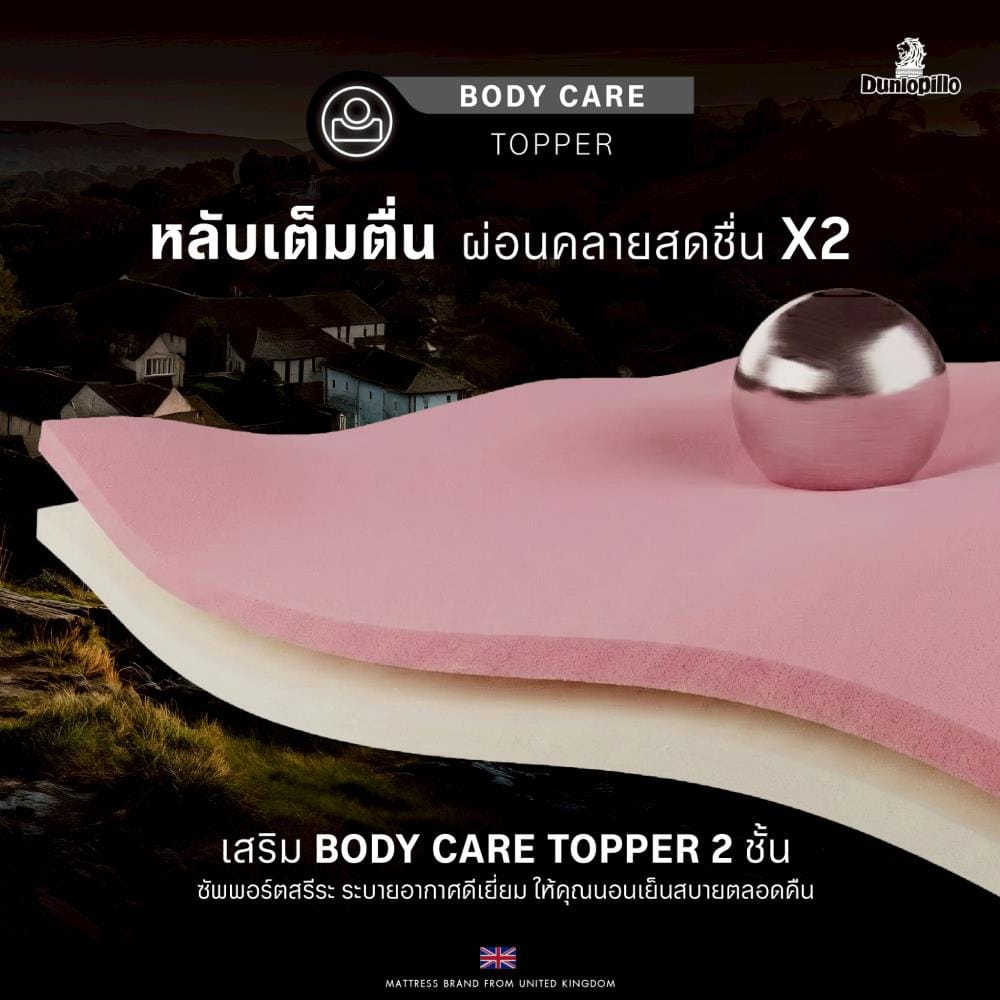 ที่นอนสปริง 6 ฟุต DUNLOPILLO ASHBOURNE