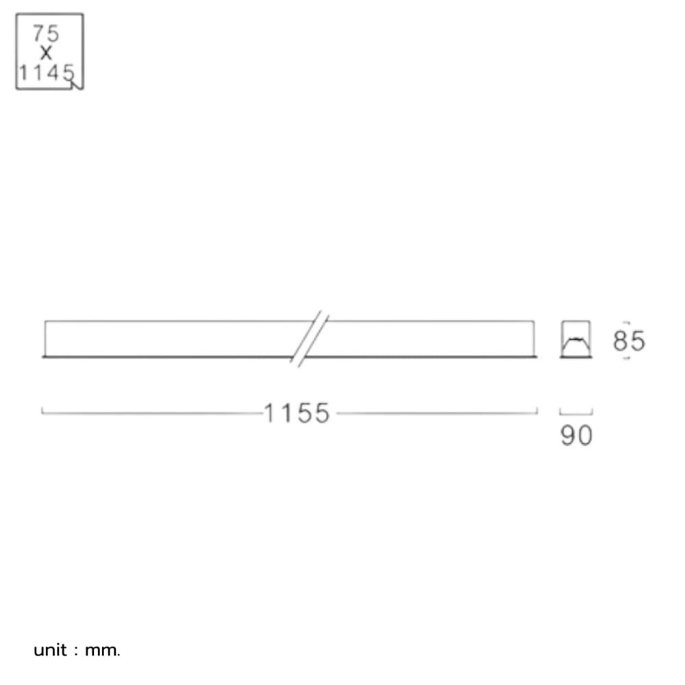 โคมตะแกรงฝังฝ้า LED L&E 9H-A2360 32 วัตต์ COOL WHITE