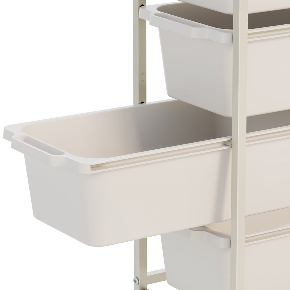 ชั้นลิ้นชัก 4 ชั้น STACKO NORDIC 38.6x24.6x67.3 ซม. สีขาว
