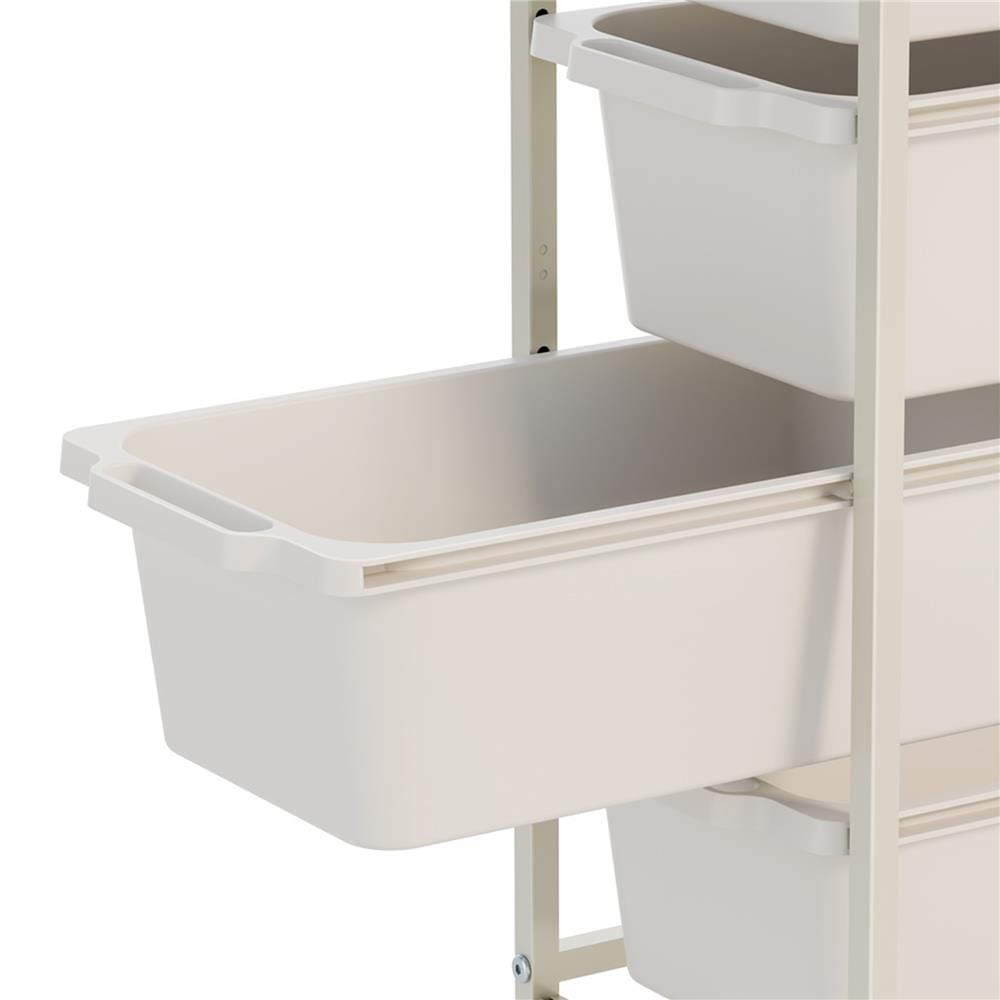 ชั้นลิ้นชัก 4 ชั้น STACKO NORDIC 38.6x24.6x67.3 ซม. สีขาว