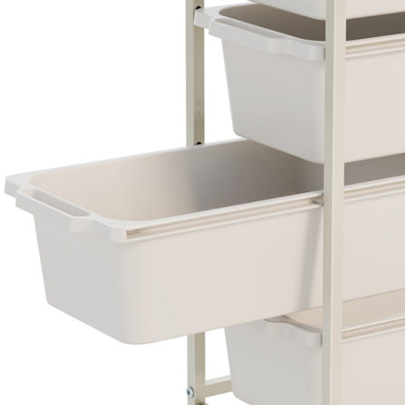 ชั้นลิ้นชัก 4 ชั้น STACKO NORDIC 38.6x24.6x67.3 ซม. สีขาว_2