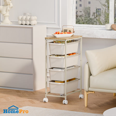 ชั้นลิ้นชัก 4 ชั้น STACKO NORDIC 38.6x24.6x67.3 ซม. สีขาว_4