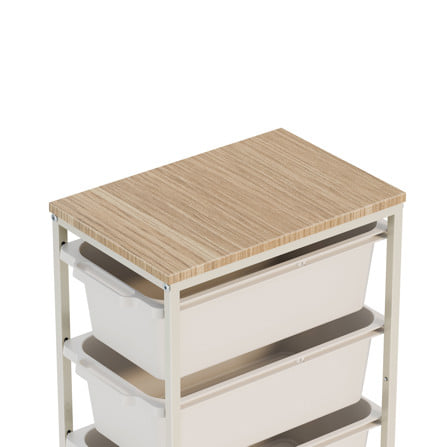 ชั้นลิ้นชัก 4 ชั้น STACKO NORDIC 38.6x24.6x67.3 ซม. สีขาว_2
