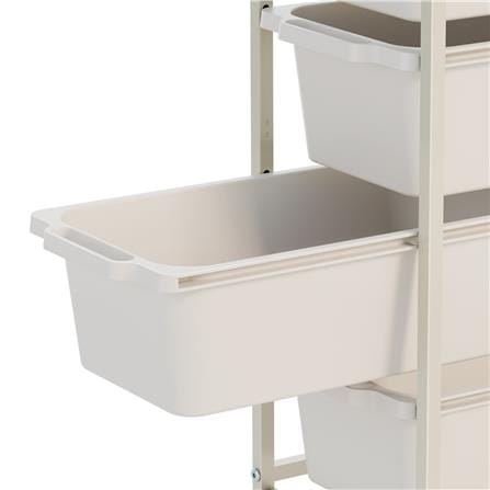 ชั้นลิ้นชัก 4 ชั้น STACKO NORDIC 38.6x24.6x67.3 ซม. สีขาว_2