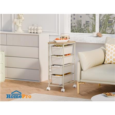 ชั้นลิ้นชัก 4 ชั้น STACKO NORDIC 38.6x24.6x67.3 ซม. สีขาว_3