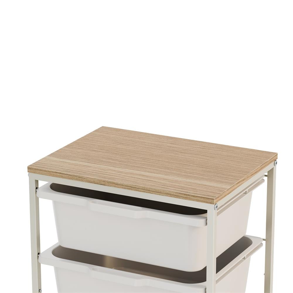 ชั้นลิ้นชัก 4 ชั้น STACKO NORDIC 39x29x67.3 ซม. สีขาว