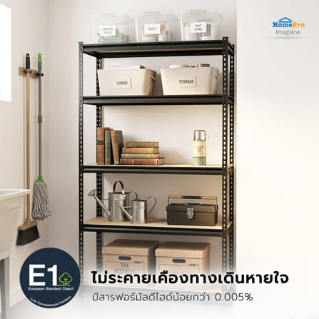 ชั้นวางของโล่ง 5 ชั้น FURDINI BAY-J 120 ซม. สีดำ_6
