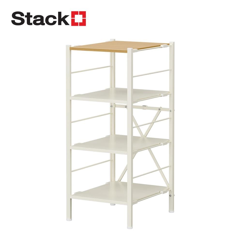 ชั้นวางของ 4 ชั้น STACKO NORDIC 33.7x40x80.3 ซม. สีขาว