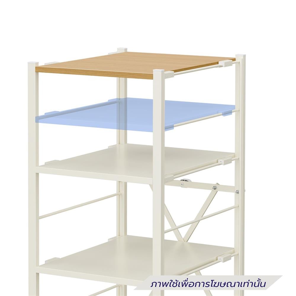 ชั้นวางของ 4 ชั้น STACKO NORDIC 33.7x40x80.3 ซม. สีขาว