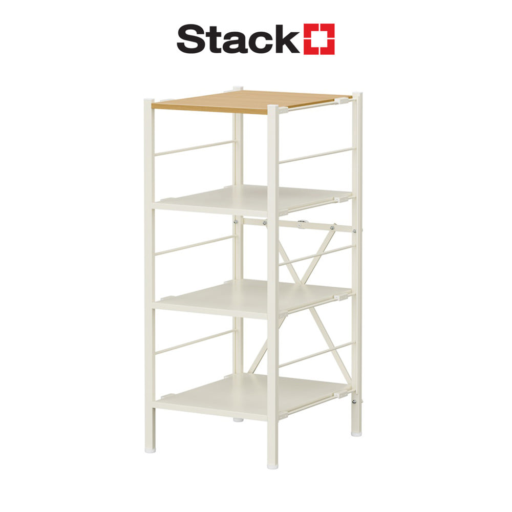 ชั้นวางของ 4 ชั้น STACKO NORDIC 33.7x40x80.3 ซม. สีขาว