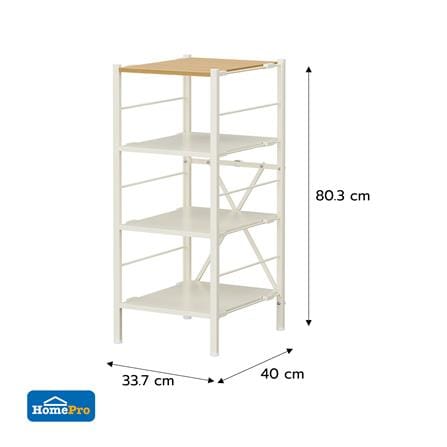 ชั้นวางของ 4 ชั้น STACKO NORDIC 33.7x40x80.3 ซม. สีขาว_10