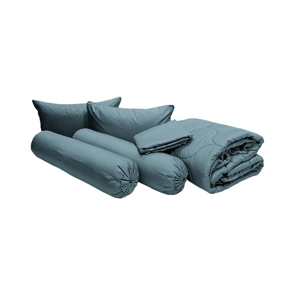 ชุดผ้าปูที่นอน 6 ฟุต (ชุด 6 ชิ้น) STEVENS PURE COTTON EK01BL