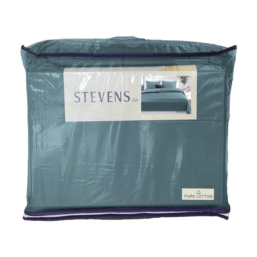 ชุดผ้าปูที่นอน 6 ฟุต (ชุด 6 ชิ้น) STEVENS PURE COTTON EK01BL