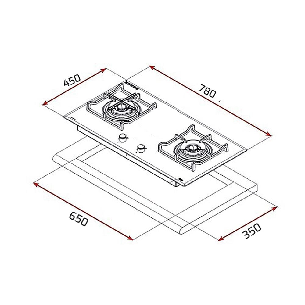 เตาฝังแก๊ส TEKA GTM 78 2G AI AL 2T 78 ซม.