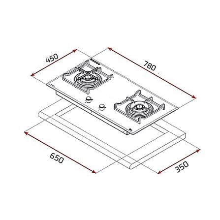 เตาฝังแก๊ส TEKA GTM 78 2G AI AL 2T 78 ซม._5