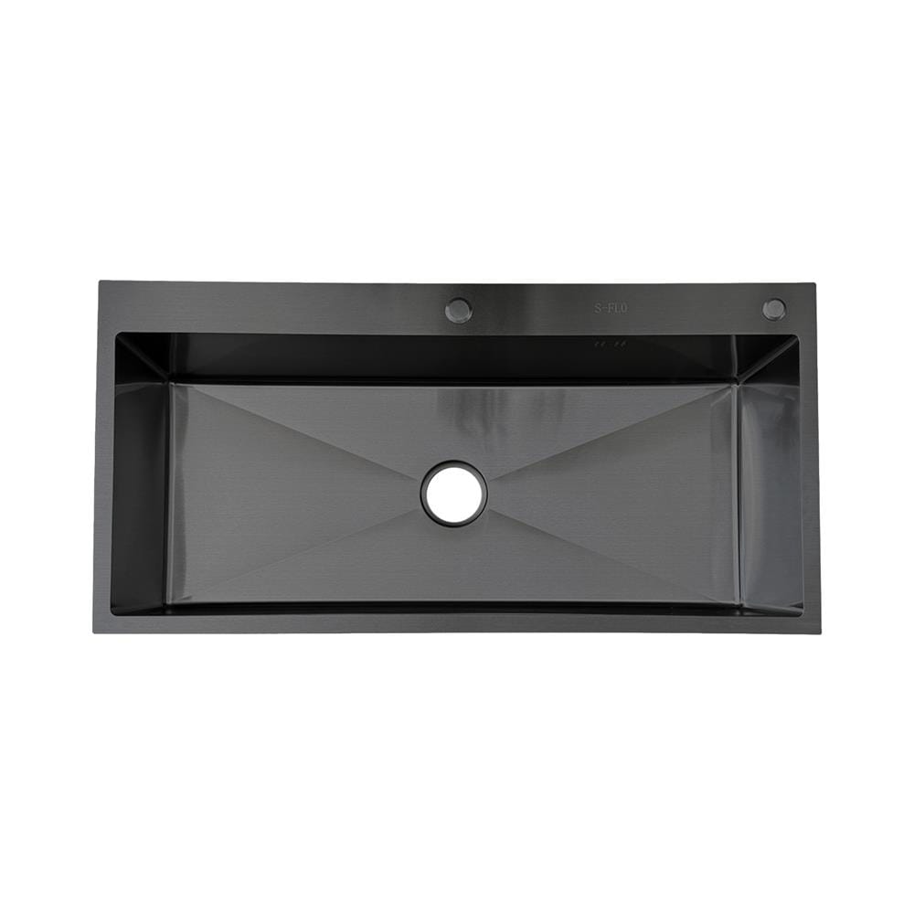 ซิงค์ฝัง 1 หลุม S-FLO NL0120 SF304-10050STB สีดำ
