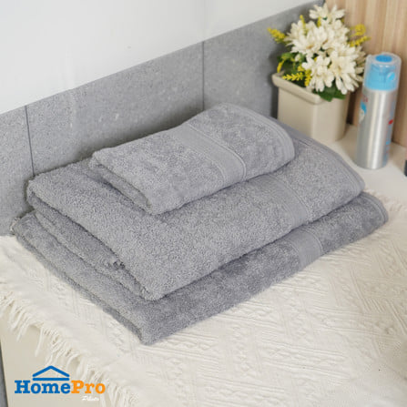 ผ้าขนหนู HOME LIVING STYLE MIKA 15x32 นิ้ว สี GREY_4