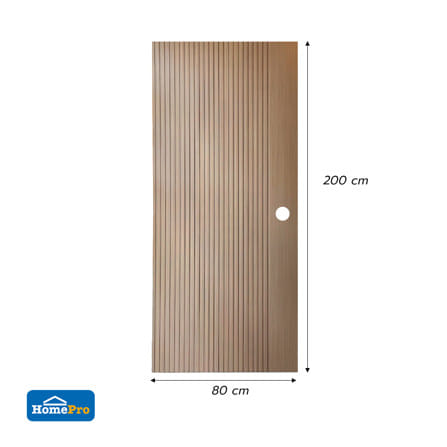 ประตูภายใน WPC AZLE PZW01 80x200 ซม. เจาะลูกบิด สี WARM WALNUTS_3