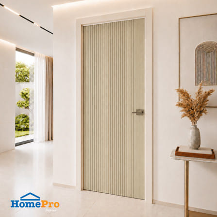 ประตูภายใน WPC เจาะลูกบิด AZLE PZW01 80x200 ซม. สี LIGHT BEECH_2