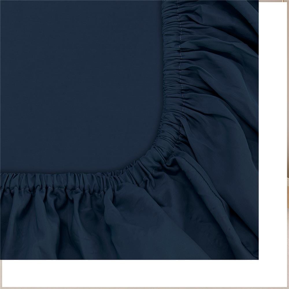 ชุดผ้าปูที่นอน 6 ฟุต (ชุด 6 ชิ้น) PICASSO PB NANO SILK สี NAVY BLUE