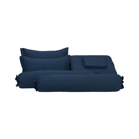 ชุดผ้าปูที่นอน 6 ฟุต (ชุด 6 ชิ้น) PICASSO PB NANO SILK สี NAVY BLUE_2