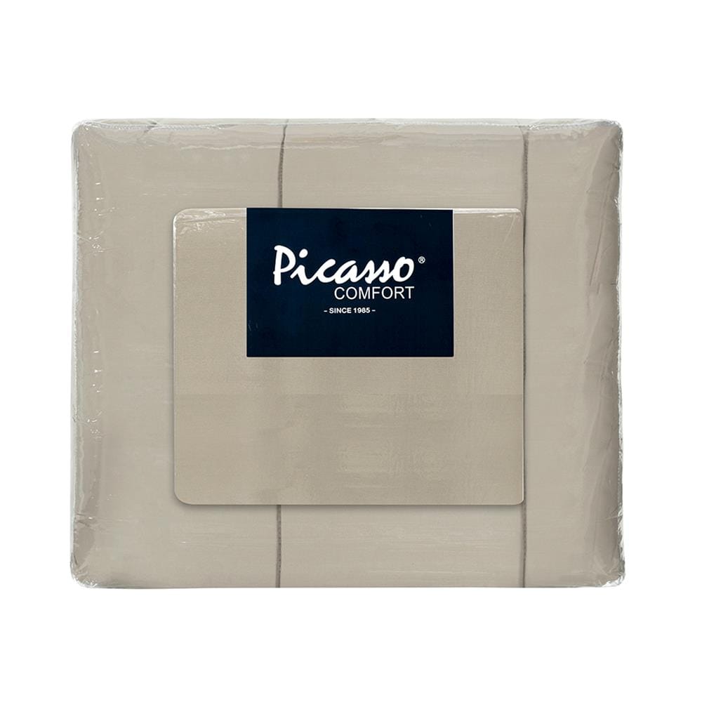 ชุดผ้าปูที่นอน 6 ฟุต (ชุด 6 ชิ้น) PICASSO PB NANO SILK สี CREAM