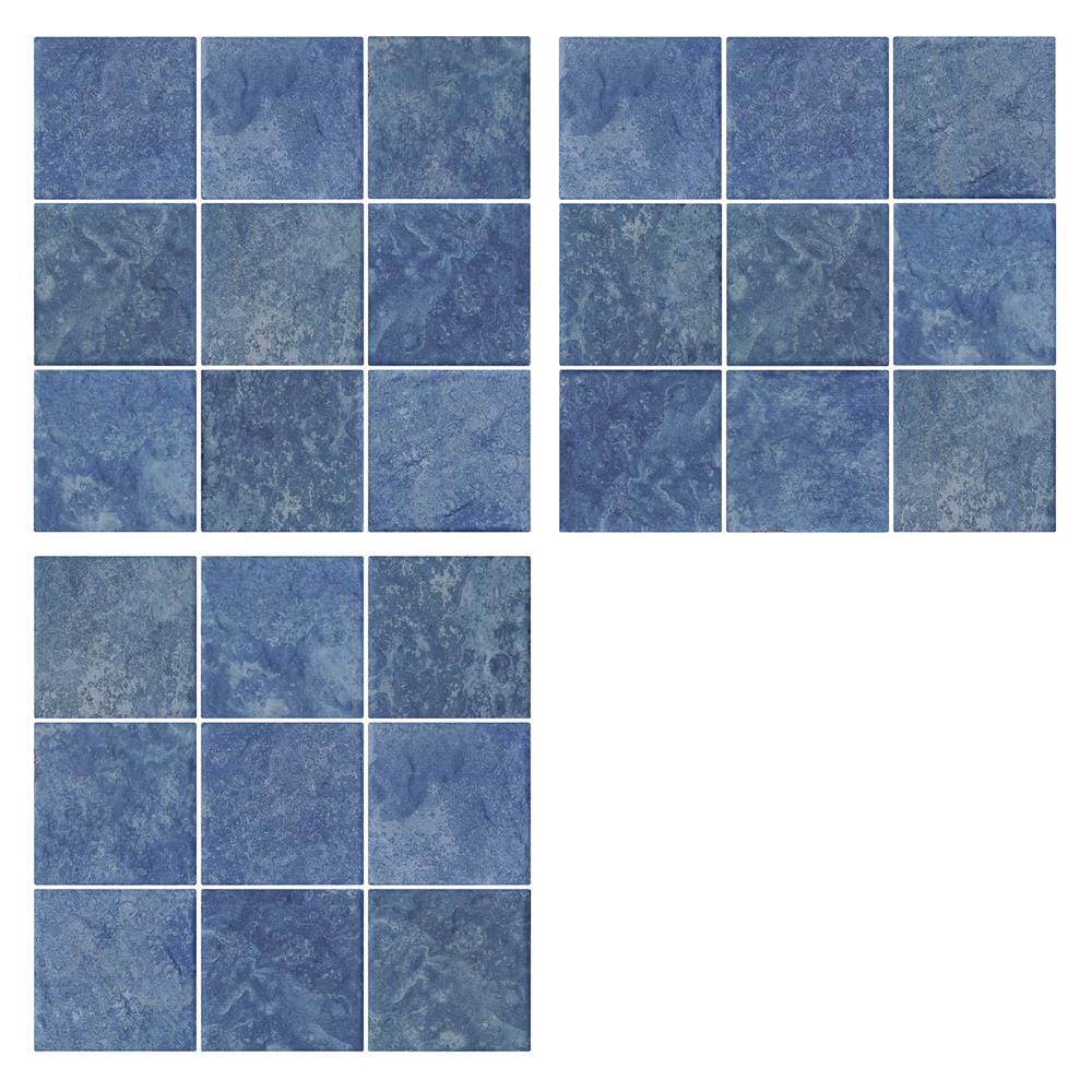 โมเสคพอร์ซเลน 30x30 ซม. COTTO 4SR1-เอิร์ธ อะซูไรต์ ฟ้า
