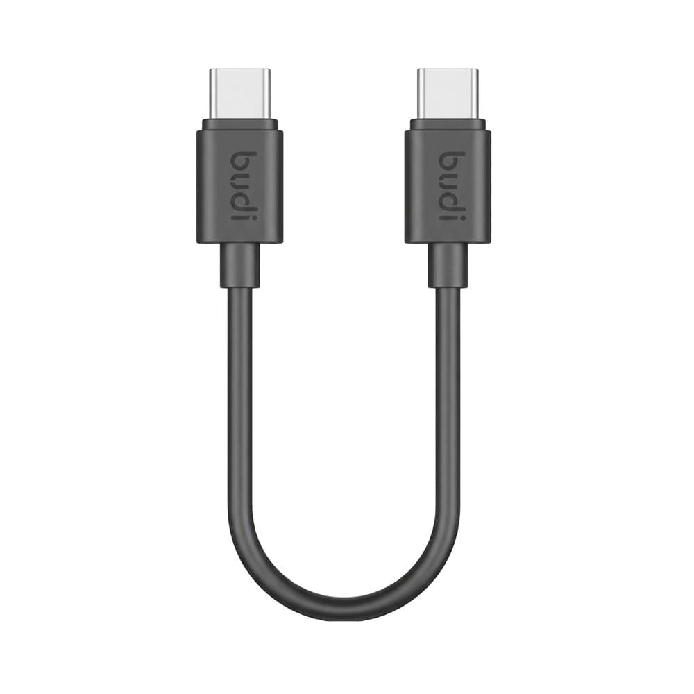 สายชาร์จ TYPE-C TO TYPE-C BUDI MINI 0.25 เมตร สีเทา
