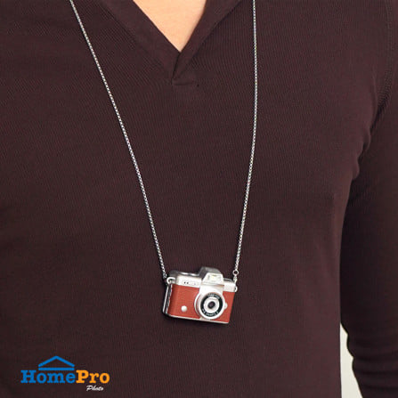กล้องมินิพกพา พร้อมจอพับเซลฟี่ HOMEPRO สีน้ำตาล_6