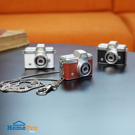 กล้องมินิพกพา พร้อมจอพับเซลฟี่ HOMEPRO สีน้ำตาล_7