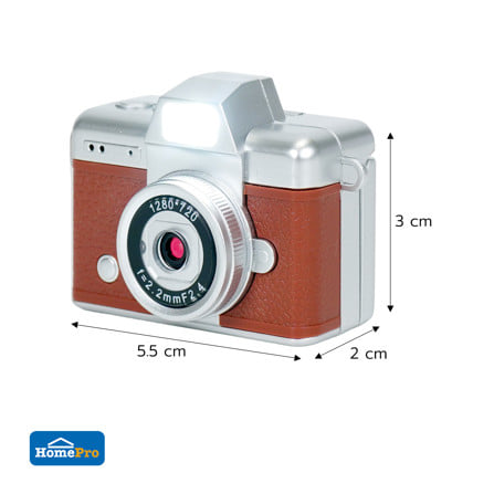 กล้องมินิพกพา พร้อมจอพับเซลฟี่ HOMEPRO สีน้ำตาล_9