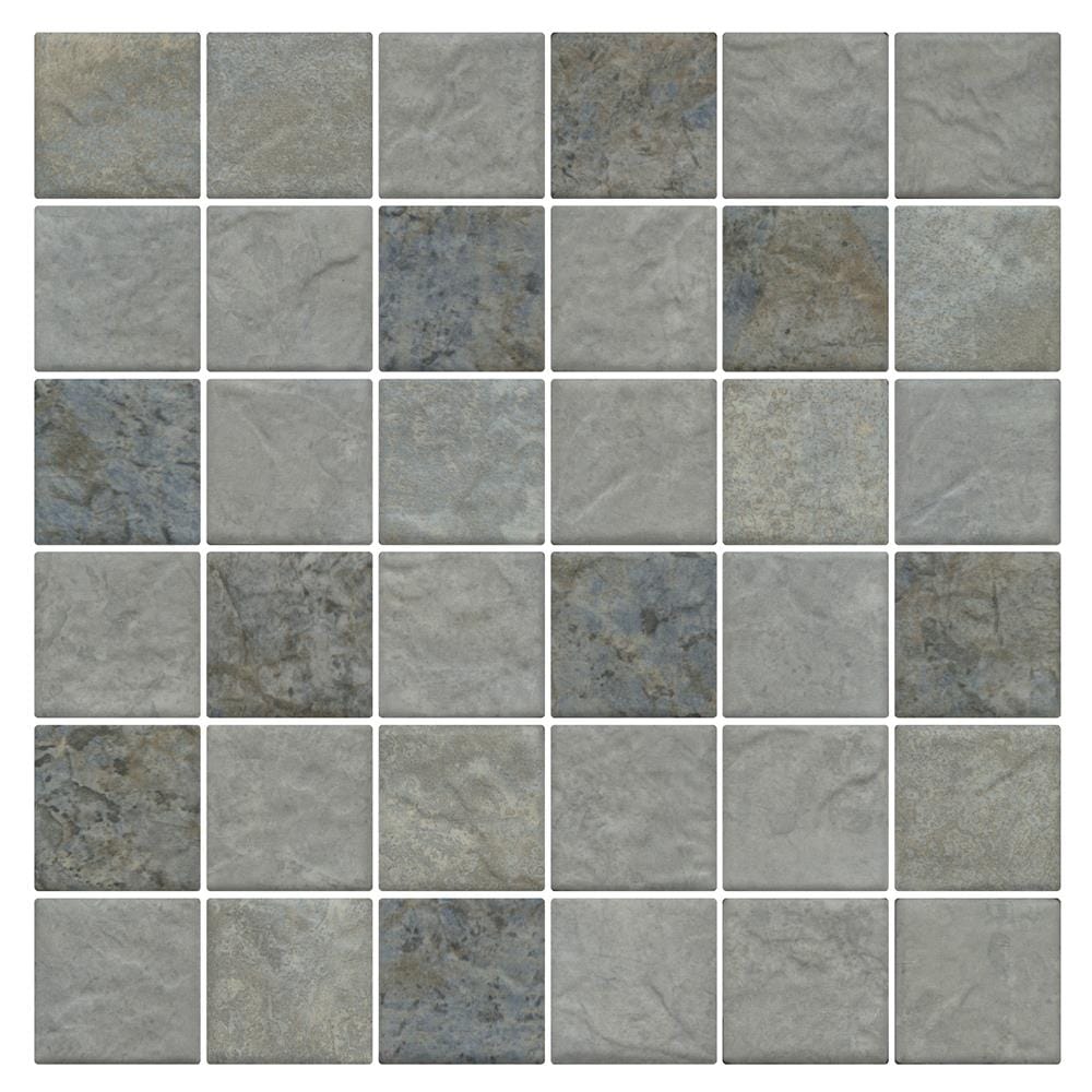 โมเสคพอร์ซเลน 30x30 ซม. COTTO 2SR1-SOUTH PACIFIC เทาอ่อน