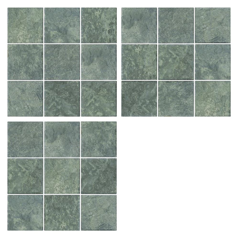 โมเสคพอร์ซเลน 30x30 ซม. COTTO 4SR1-เอิร์ธ อะซูไรต์เขียว
