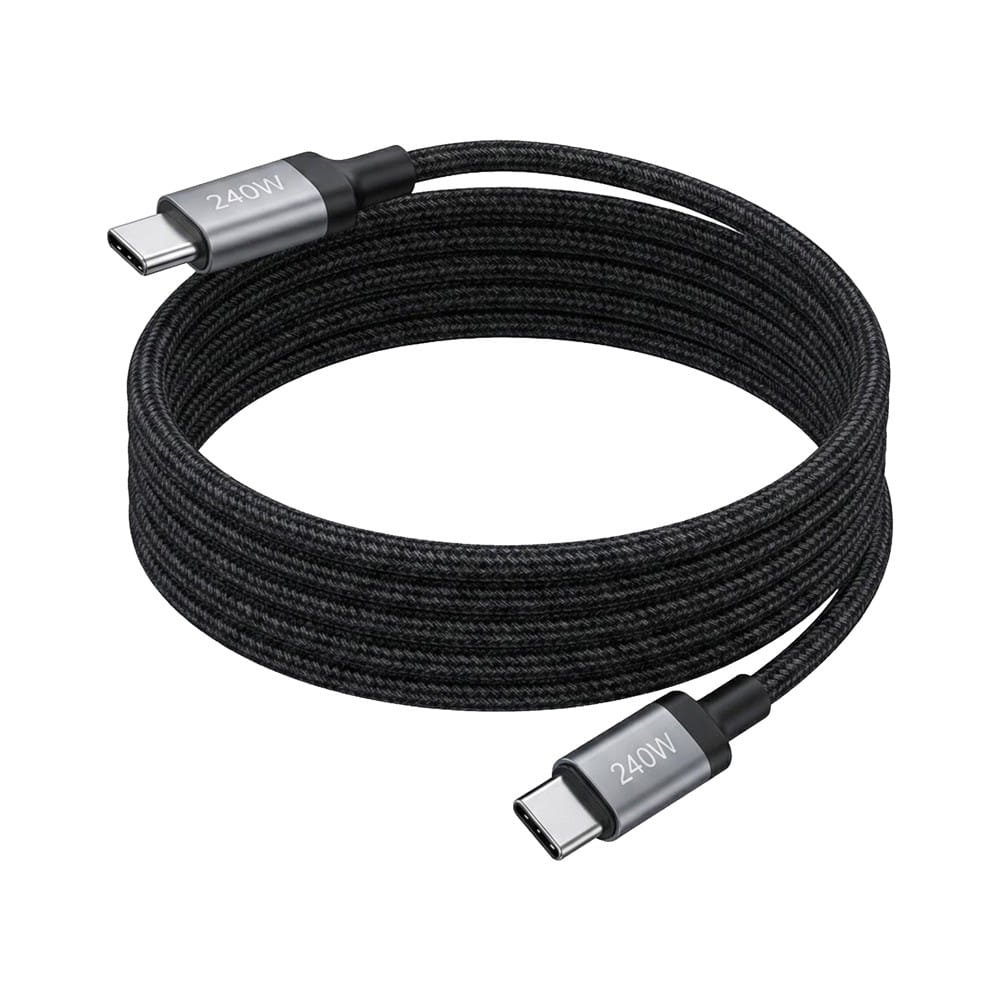 สายชาร์จ TYPE-C TO TYPE-C FAST CHARGE BUDI 1.5 เมตร สีดำ