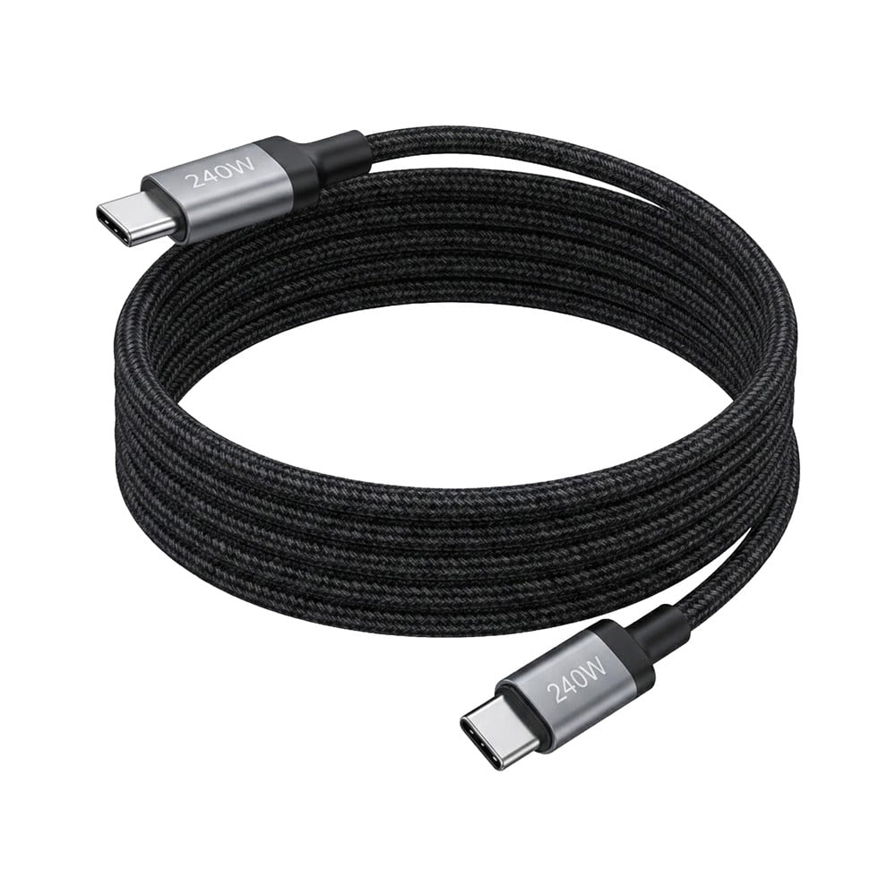 สายชาร์จ TYPE-C TO TYPE-C FAST CHARGE HOMEPRO 1.5 เมตร สีดำ
