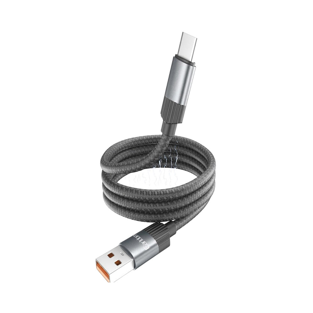 สายชาร์จ USB-A TO TYPE-C MAGNET EARLDOM 1 เมตร สีดำ