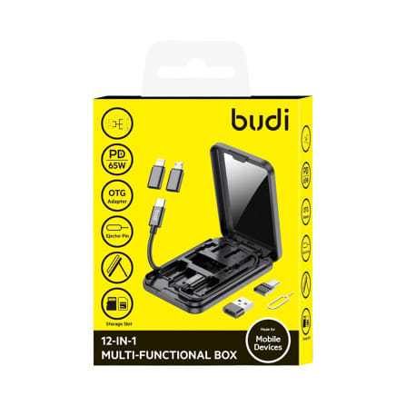 สายชาร์จ 12IN1 MULTI CABLE BOX BUDI 0.29 เมตร_1