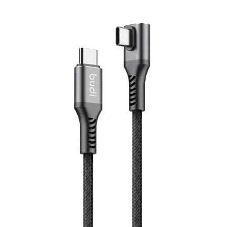 สายชาร์จ TYPE-C TO TYPE-C BUDI ANGLE 1.2 เมตร สีดำ