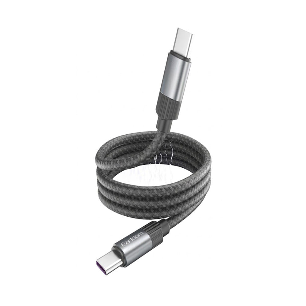 สายชาร์จ TYPE-C TO TYPE-C MAGNET EARLDOM 1 เมตร สีดำ