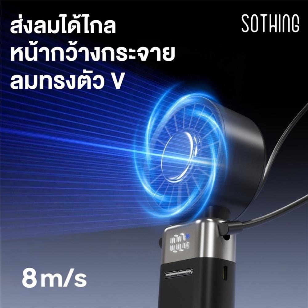 พัดลมพกพา 1 นิ้ว SOTHING HANDHELD FAN ICE-Z POWER 2 สีขาว