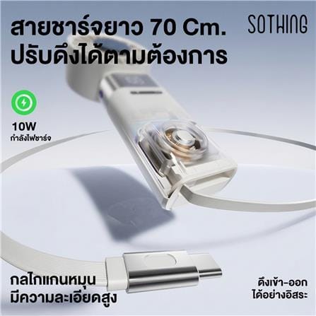 พัดลมพกพา 1 นิ้ว SOTHING HANDHELD FAN ICE-Z POWER 2 สีขาว_5