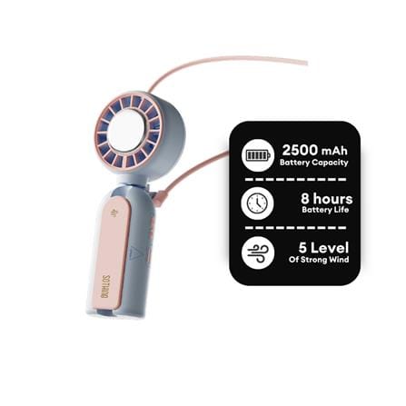 พัดลมพกพา 3.3 นิ้ว SOTHING UMBRELLA HANDHELD FAN สีฟ้า_1